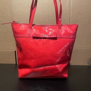 Kate Spade Red Bow Accent Tote